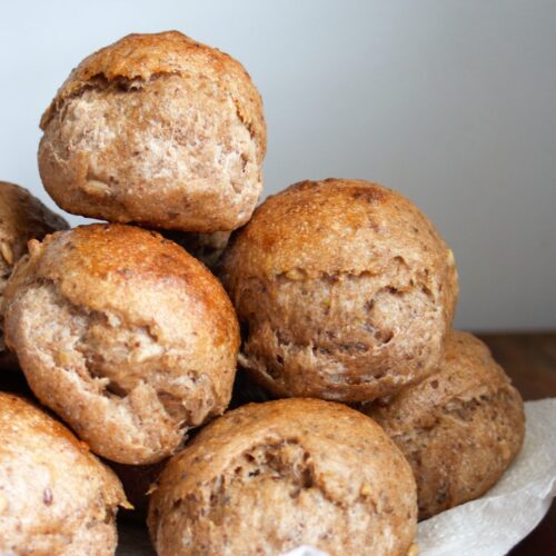 Fermented Sourdough Rolls with Seeds