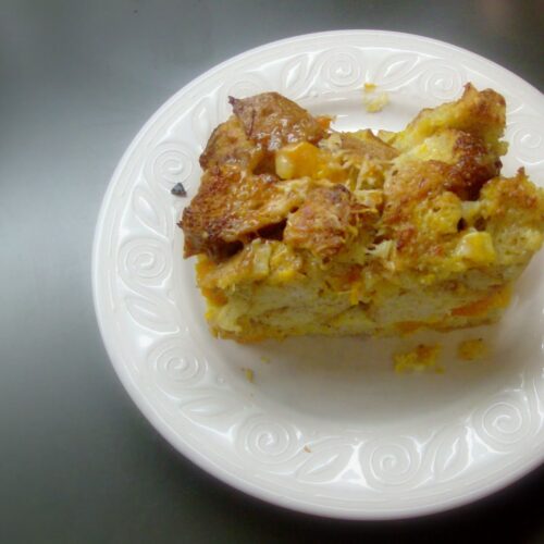 Savory Squash Bread Pudding