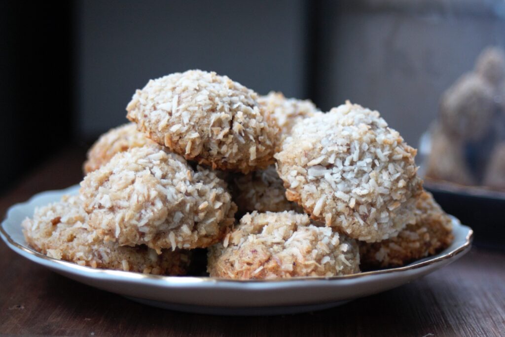 These Gluten Free Butter Pecan Snowballs remind me of a childhood favorite: snowball cookies