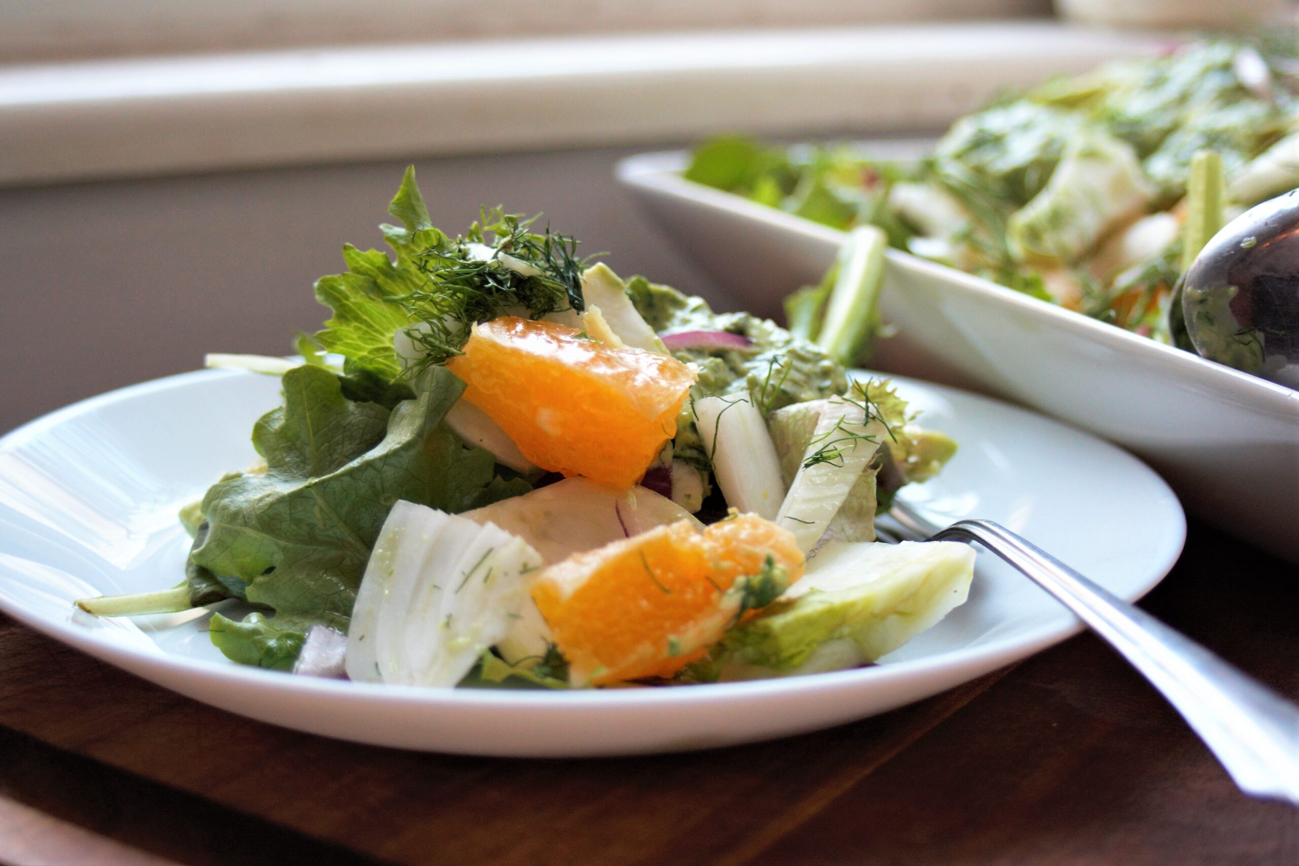 Fennel Citrus Salad with Creamy Cilantro Dressing