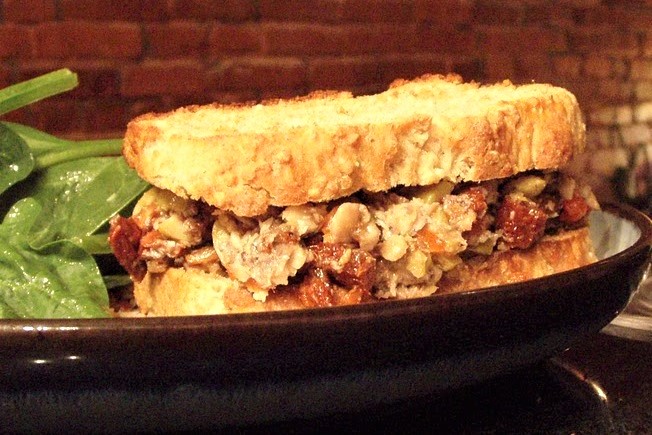 Sardine Pantry Sandwich with Sun Dried Tomatoes & Olives