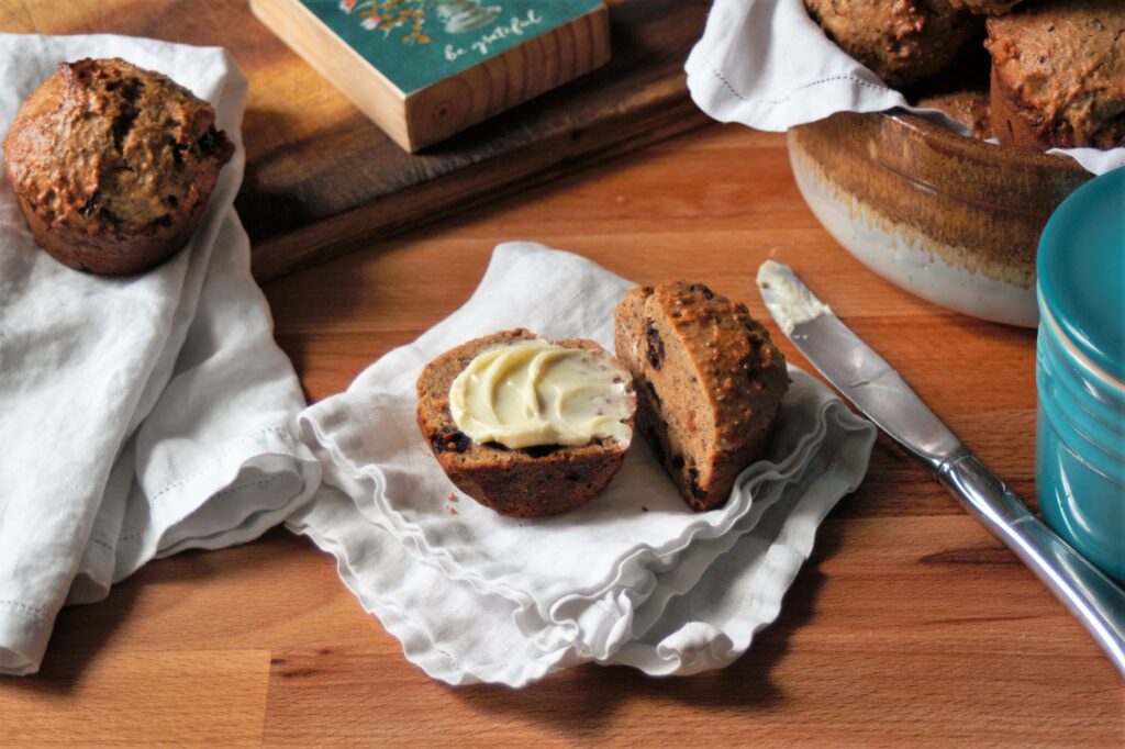 Paleo Almond Butter Muffins with Cranberries