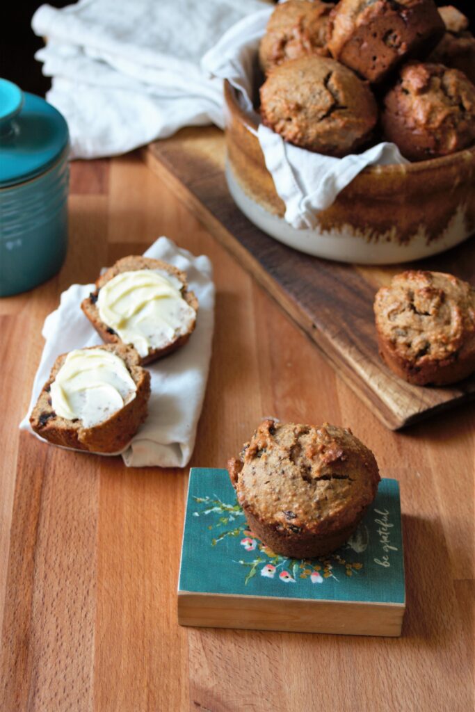 Paleo Almond Butter Muffins with Cranberries